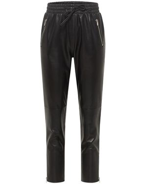 carlo colucci Leather Trousers - Black