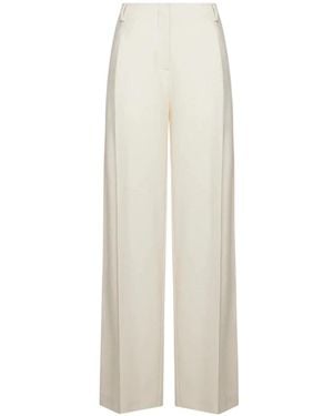 SIMONA CORSELLINI Wide Trousers - White