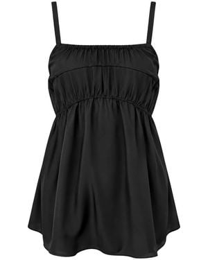 Tela Sleeveless Tops - Negro