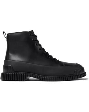 Camper Lace-Up Boots - Black