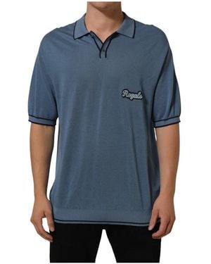 Dolce & Gabbana Polo Shirts - Bleu