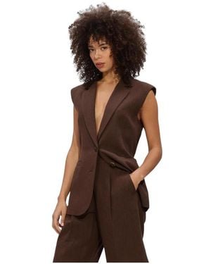 Notre-v Jassen ,Bruin ,Leer Nv-Hilda Blazer