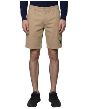 U.S. POLO ASSN. Korte Broeken ,Katoen Casual Shorts - Naturel