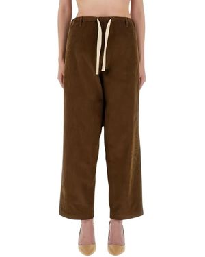 Moschino Wide Trousers - Marrone