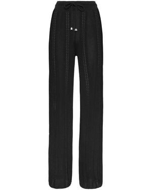 Philipp Plein Wide Trousers - Negro