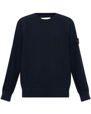 Stone Island Round-Neck Knitwear - Blu
