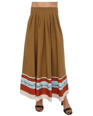 Nenette Maxi Skirts - Neutro