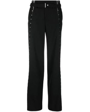 Dion Lee Weite hose mit haken-details - Schwarz