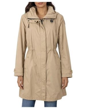 Blauer Parkas - Natural