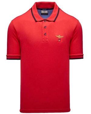 Aeronautica Militare Polo Shirts - Red