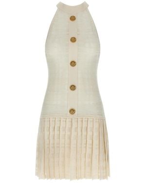 Balmain Knitted Dresses - Natural