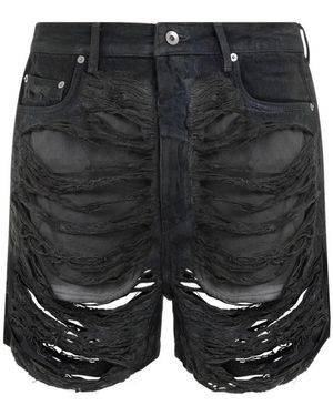 Rick Owens Denim Shorts - Black