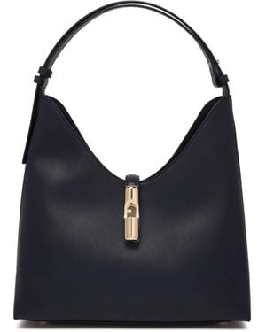 Furla Goccia M Hobo Tas - Blauw