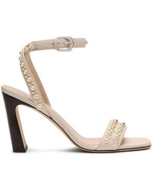 Stuart Weitzman Schoenen ,Leer Perry Sandal 85 - Metallic