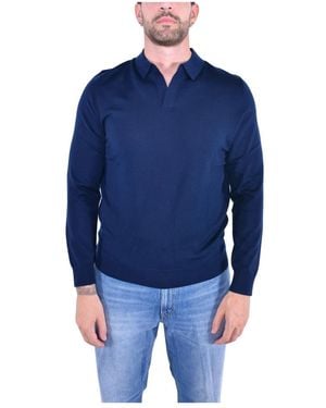 Mc2 Saint Barth V-Neck Knitwear - Bleu