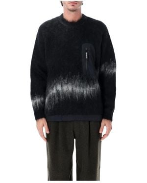 and wander Round-Neck Knitwear - Black