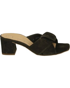 Paul Green 6127 Heeled Mule - Zwart