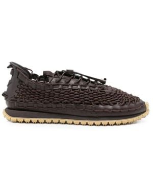 Emporio Armani Knitted Sneakers - Black