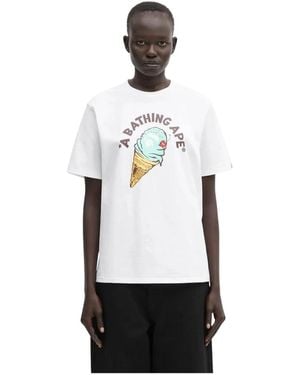 A Bathing Ape Ice Cream T-Shirt - Wit