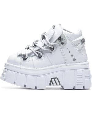 New Rock Lace-Up Boots - Metallic