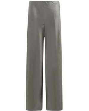 Vince Broeken ,Groen ,Polyester Colette High Rise Fluid Satin Bias Pant - Grijs