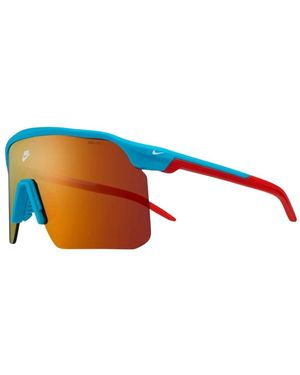 Nike Expedition Shield Verspiegelte Sonnenbrille - Blau