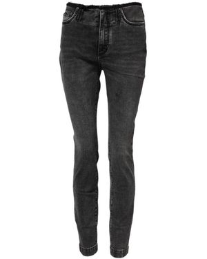 Dolce & Gabbana Skinny Fit Jeans - Black