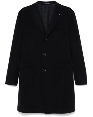 Tagliatore Single-Breasted Coats - Black