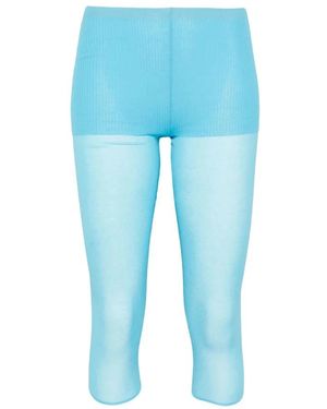 Paloma Wool Cropped Trousers - Bleu