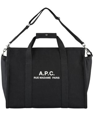 A.P.C. Tote Bags - Black