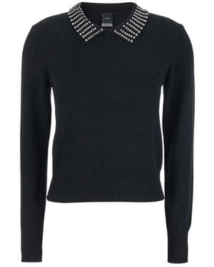 Pinko Round-Neck Knitwear - Blue