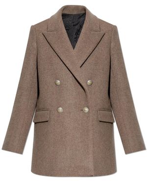 Zadig & Voltaire Double-Breasted Coats - Bruin