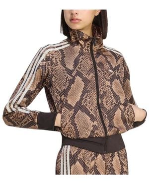 adidas Satin Snake Print Firebird Trainingsjack - Bruin
