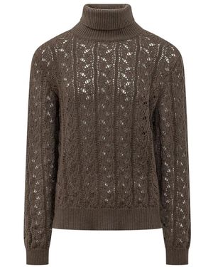 Amaranto Dolcevita Roll-Neck Sweater - Bruin
