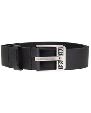 DIESEL Accessoires ,Bruin ,Leer Bluestar Ii Belt - Zwart
