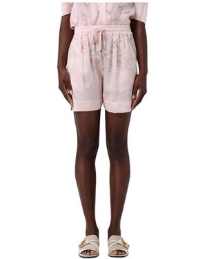 Kiton Zijden Shorts Met Relaxte Pasvorm - Roze