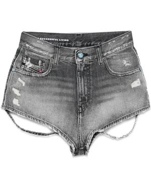 DIESEL De-Lunar Denim Shorts - Grijs