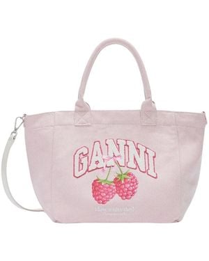 Ganni Tote Bags - Rosa