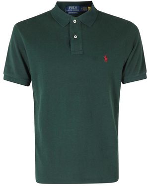 Polo Ralph Lauren Custom Slim Fit Mesh Polo - Grün