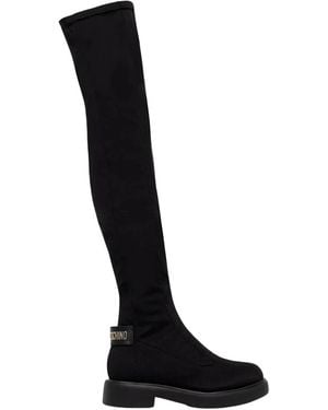 Love Moschino Over-Knee Laarzen - Zwart