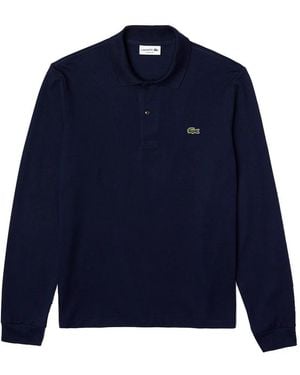 Lacoste Tops ,Blauw ,Katoen Klassieke L.12.12 Polo Met Lange Mouwen