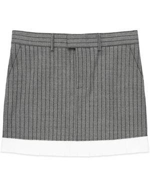 Philippe Model Rokken ,Grijs ,Leer Rok