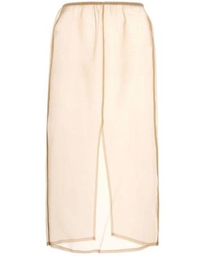 THE NINA STUDIO Midi Skirts - Natural