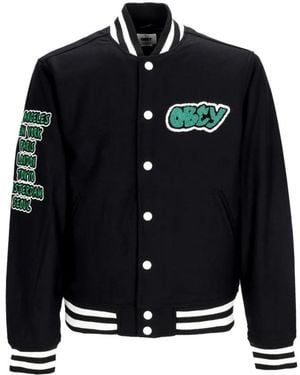Obey Bomber Jackets - Black