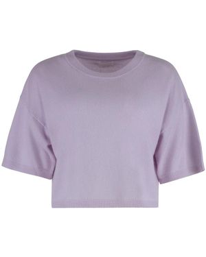 SABLYN Truien & Vesten ,Paars ,Kasjmier Miles Short Sleeve Sweater