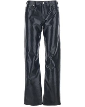 Agolde Straight Trousers - Blue