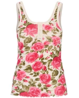 Chloé Sleeveless Tops - Rojo