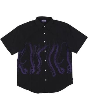 Octopus Short Sleeve Shirts - Nero