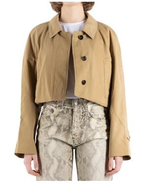 Acne Studios Oker Katoenen Jas - Naturel