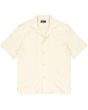 Butcher of Blue Ripley Structure Shirt Kurzarm T-Shirt - Natur